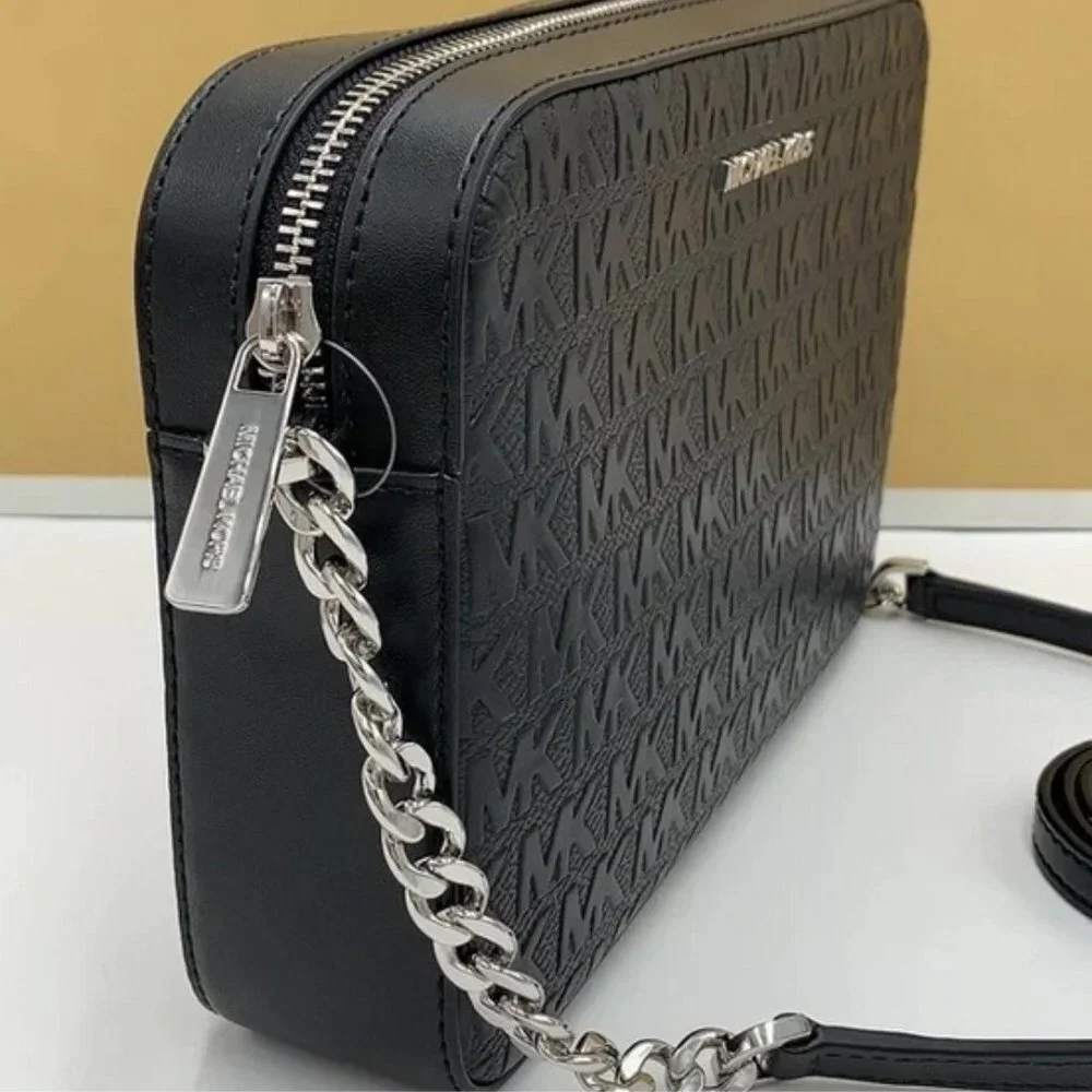 MICHAEL KORS LARGE EAST WEST CROSSBODY BLACK